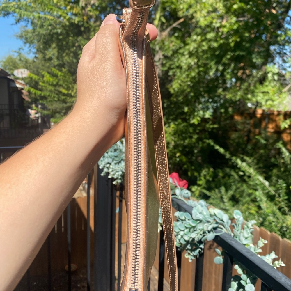 Express Rose Gold Crossbody Bag with Tassel and Key - Picture 4 of 4